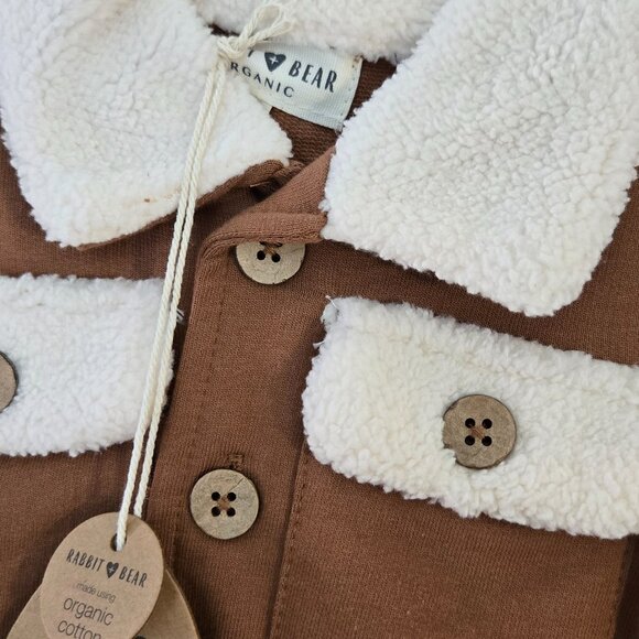 Rabbit bear organic fall pumpkin harvest baby boys 4 piece set 12m - Picture 4 of 12